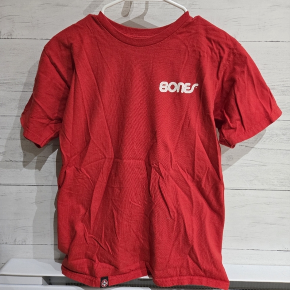 Bones Bearings Red T-Shirt, Small - Picture 1 of 3